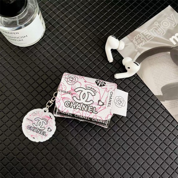 Chanel シャネル エアーポッズ 第四世代ケース 便利 カラビナ付き 第3世代 airpods 4/pro2 ケース ハイブランド 落下防止ブランド Airpods Pro2/3 4メンズ レディースairpods 4 pro2ケース シリコン