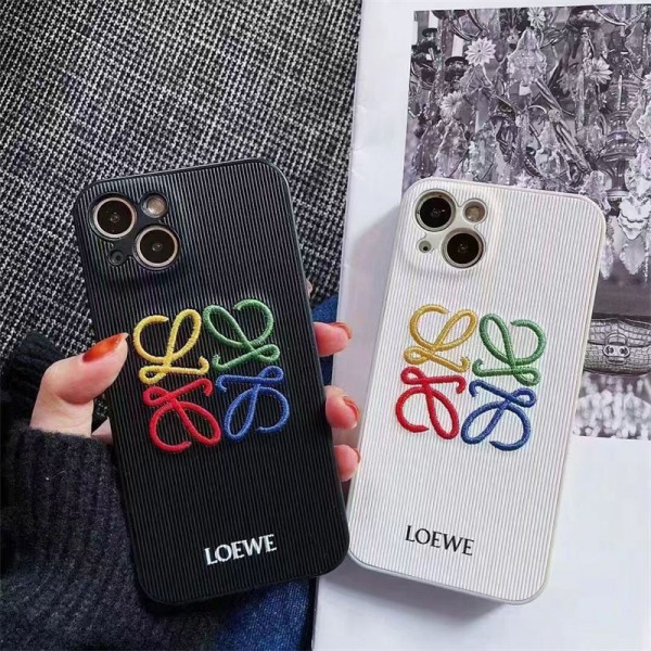 LOEWE ロエベアイフォン16 pro max 15 plus 14pro 16e ブランドケースアイフォン 16プロ マックス/15プロ/16カバー 落下防止アイフォン15/14 13pro 12 16+ケースブランド 手触り良い 男女兼用iPhone 15 14 16 pro maxケースカバー
