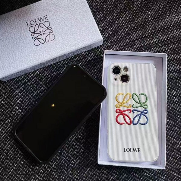 LOEWE ロエベアイフォン16 pro max 15 plus 14pro 16e ブランドケースアイフォン 16プロ マックス/15プロ/16カバー 落下防止アイフォン15/14 13pro 12 16+ケースブランド 手触り良い 男女兼用iPhone 15 14 16 pro maxケースカバー