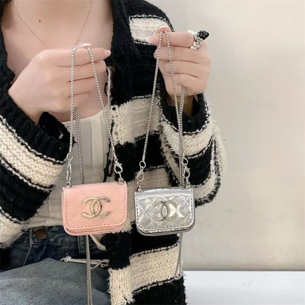 Chanel シャネルブランド Airpods 4/3/Pro2ケース 保護 エアーポッズ 第四世代ケース 便利 カラビナ付き 第3世代 airpods 4/pro2 ケース ハイブランド 落下防止ブランド Airpods Pro2/3 4カバーメンズ レディース