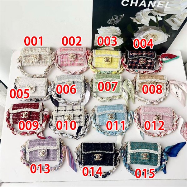 Chanel シャネルブランド Airpods 4/3/Pro2ケース 保護 エアーポッズ 第四世代ケース 便利 カラビナ付き軽量 エアーポッズ 4/プロ2/3カバー 紛失防止airpods pro2/4 3ケース ストラップ付き