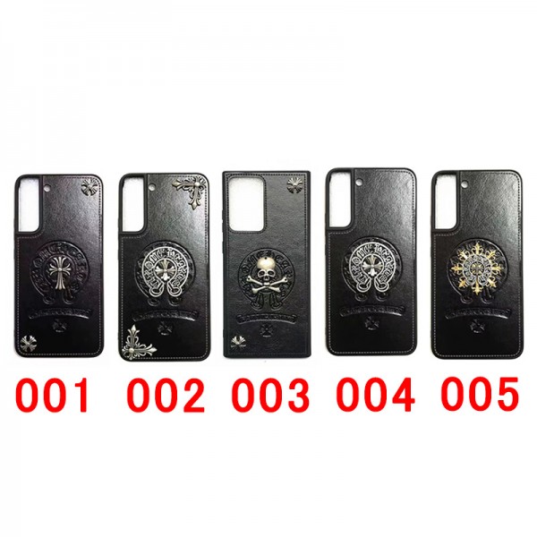 ブランド Chrome Hearts ギャラクシーs23+/s23/s23ultraカバー 個性 galaxy s22 ultra plusケースクロムハーツ 銀色十字架柄 Galaxy s21/s21ultra/s21+携帯カバー 背面レザー 耐衝撃 galaxy s20 + ultraケース 軽量 フィット samsung note20カバー おしゃれ 指紋防止 メンズ