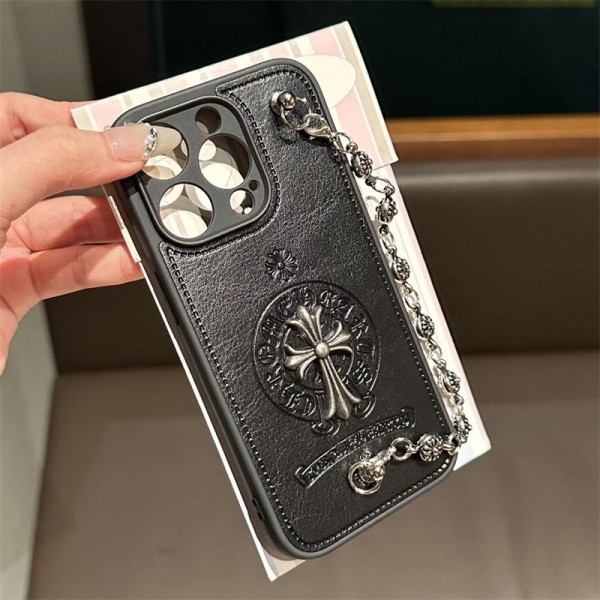 クロムハーツ Chrome Heartsアイフォン16 pro max 15 plus 14pro ブランドケース耐衝撃のiPhone 15 pro max 14  13 12 plusスマホケースアイフォン15/14 13pro 12 ケースブランド 手触り良い 男女兼用iPhone 15 14 16 pro maxケースカバー