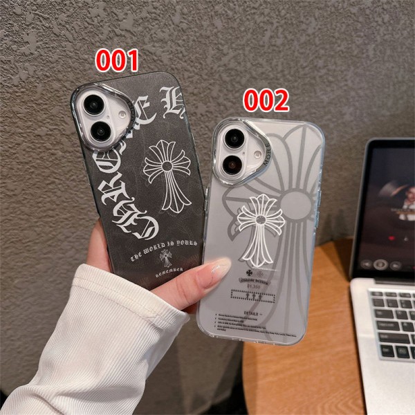 クロムハーツ Chrome Heartsアイフォン16 pro max 15 plus 14pro 16e ブランドケースハイブランドiphone16e 14 Pro Max 15 PlusケースカバーブランドiPhone  16プロマックス15 14スマホカバー激安アップル 15+ 14pro 16eブランドスマホカバー薄型オシャレ