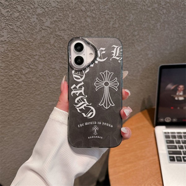 クロムハーツ Chrome Heartsアイフォン16 pro max 15 plus 14pro 16e ブランドケースハイブランドiphone16e 14 Pro Max 15 PlusケースカバーブランドiPhone  16プロマックス15 14スマホカバー激安アップル 15+ 14pro 16eブランドスマホカバー薄型オシャレ