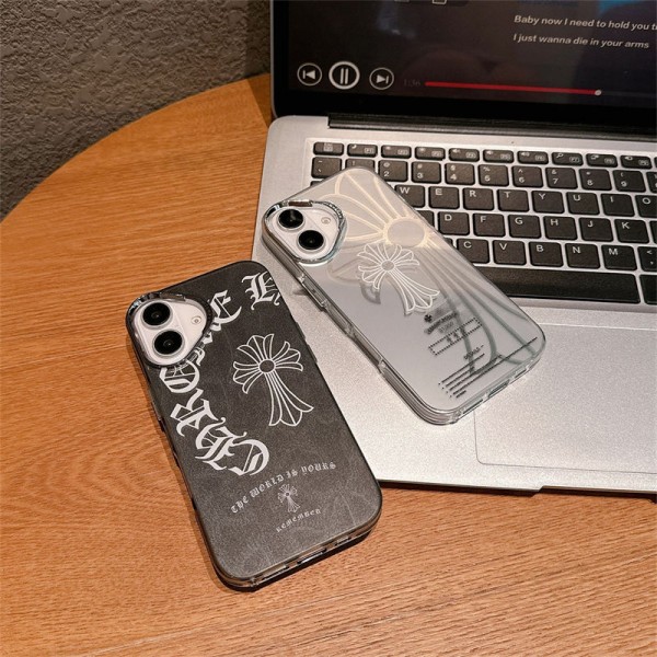 クロムハーツ Chrome Heartsアイフォン16 pro max 15 plus 14pro 16e ブランドケースハイブランドiphone16e 14 Pro Max 15 PlusケースカバーブランドiPhone  16プロマックス15 14スマホカバー激安アップル 15+ 14pro 16eブランドスマホカバー薄型オシャレ