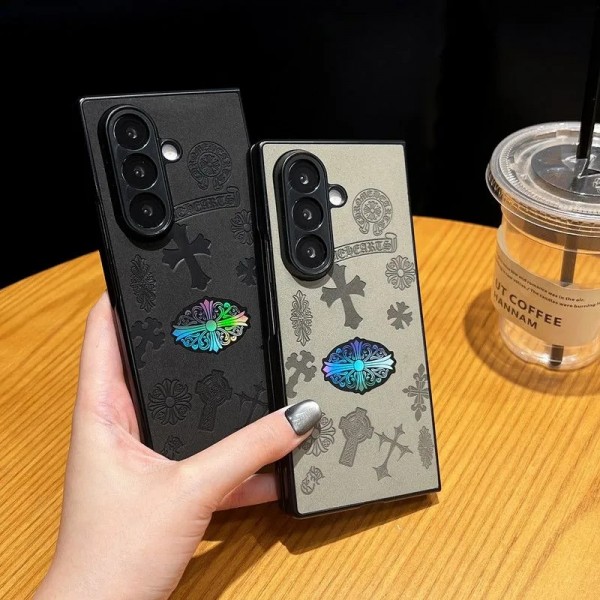 クロムハーツChrome Heartsギャラクシー Z Fold6 7 5/Fold7 5 4 6ケース ビジネス 高品質 メンズ Galaxy z fold5 4 6 7ブランドスマホケース ブランドギャラクシー Z Flip7 5 4 6カバー 落下保護Galaxy Z Flip7/6/5/4ケース 高級感 シンプル 逸品