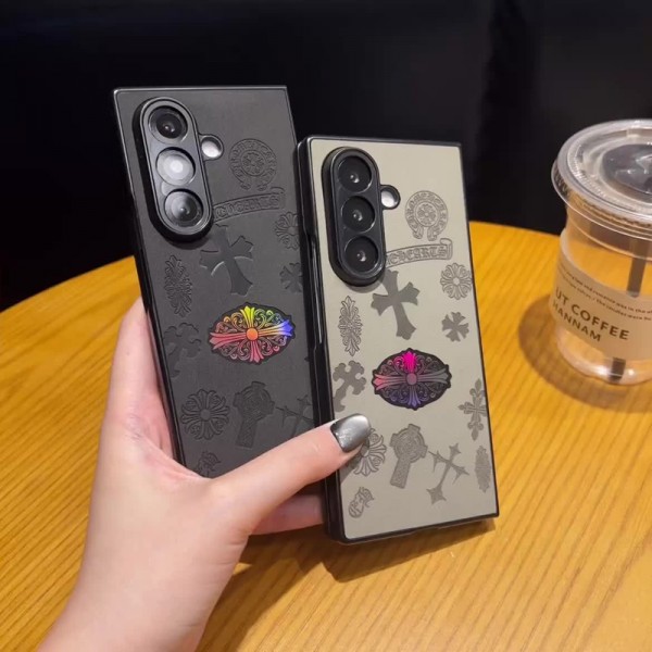 クロムハーツChrome Heartsギャラクシー Z Fold6 7 5/Fold7 5 4 6ケース ビジネス 高品質 メンズ Galaxy z fold5 4 6 7ブランドスマホケース ブランドギャラクシー Z Flip7 5 4 6カバー 落下保護Galaxy Z Flip7/6/5/4ケース 高級感 シンプル 逸品