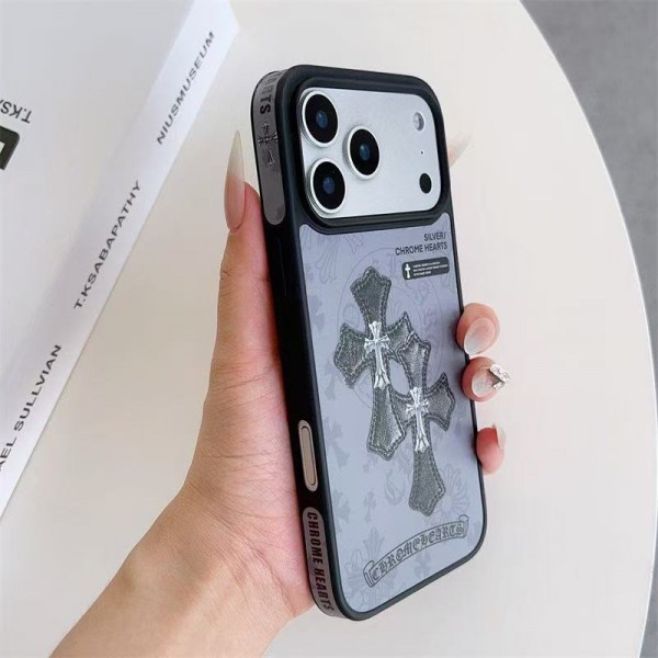 クロムハーツ Chrome HeartsアイフォンAir /16プロ マックス/15 17 プロ/16カバー 落下防止ブランドiPhone  16プロマックス15 14 17 Air スマホカバー激安アイフォン17/air/15/14 13pro 12 16+ケースブランド 手触り良い 男女兼用iPhone  Air 15 14 16 17pro maxケースカバー