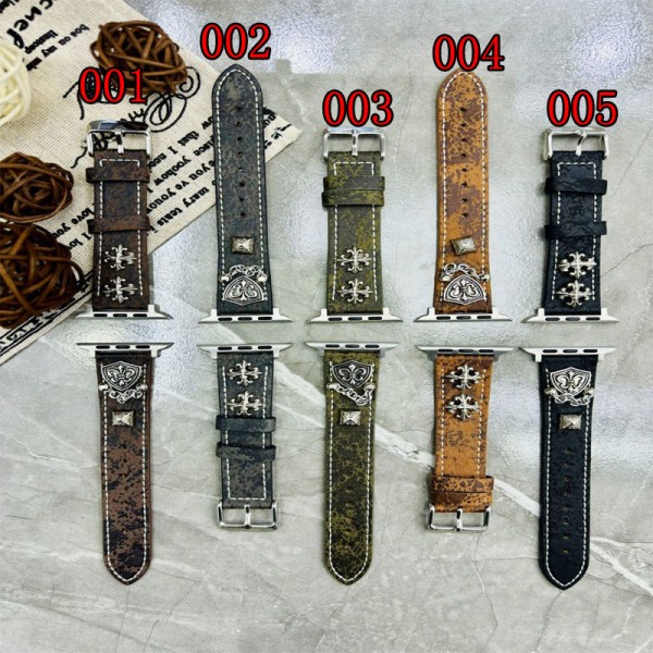 クロムハーツ Chrome Heartsブランド アップルウォッチ11 9 10ハンド かわいい芸能人愛用 アップルウォッチ Ultra3 Ultra2，Apple Watch 11 9 10ベルト 腕時計 ストラップapple watch se3 se2ストラップ ファッションapple watch ultra/8/7/6/5/4/3/2/1バンド メンズ レディース