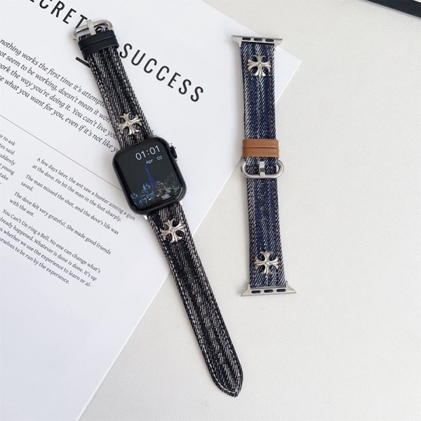 クロムハーツ Chrome Heartsブランド アップルウォッチ11 9 10ハンド かわいいモノグラム アップルウォッチse3 SE2バンド レザー製芸能人愛用 アップルウォッチ Ultra3 Ultra2，Apple Watch 11 9 10ベルト 腕時計 ストラップApple Watch 38¬49mmベルト シリコン