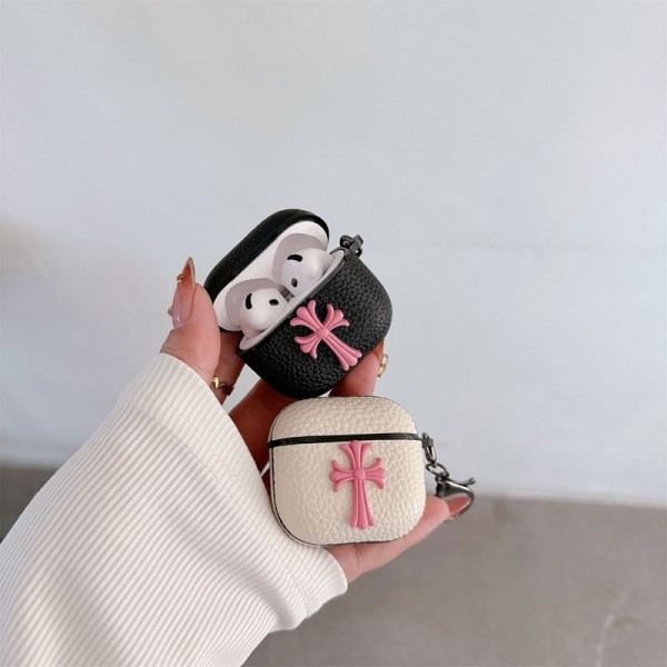 クロムハーツ Chrome Hearts 第3世代 airpods Pro3/4/pro2 ケース ハイブランド 落下防止ブランド Airpods Pro3/Pro2/3 4カバー メンズ レディースairpods Pro3 4 pro2ケース シリコンairpods Pro3/pro2/4 3ケース ストラップ付き