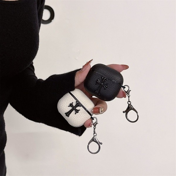 クロムハーツ Chrome Hearts 第3世代 airpods Pro3/4/pro2 ケース ハイブランド 落下防止ブランド Airpods Pro3/Pro2/3 4カバー メンズ レディースairpods Pro3 4 pro2ケース シリコンairpods Pro3/pro2/4 3ケース ストラップ付き