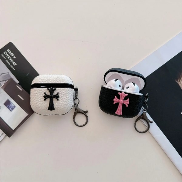 クロムハーツ Chrome Hearts 第3世代 airpods Pro3/4/pro2 ケース ハイブランド 落下防止ブランド Airpods Pro3/Pro2/3 4カバー メンズ レディースairpods Pro3 4 pro2ケース シリコンairpods Pro3/pro2/4 3ケース ストラップ付き