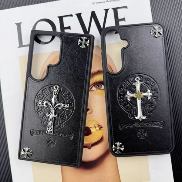 クロムハーツ Chrome HeartsブランドGALAXY S26+ S24 s25ultraアイホン14 15 plus 17 air 16 proケースレディースメンズセレブ愛用Galaxy S26Plus s25+ S23 S24 samsung s24 ultra s25ケースサムスン s26/s25/S23/S24+/S24ULTRAカバーケース耐衝撃かわいいのgalaxy s24 plus s25 s26ultraケース大人気