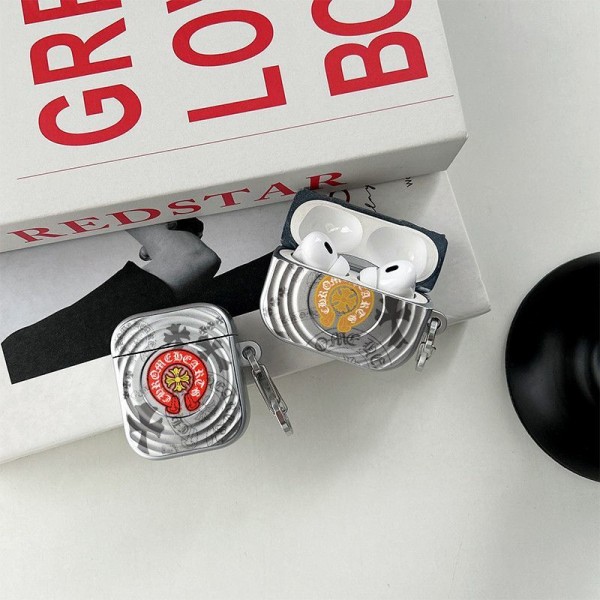 クロムハーツ Chrome Hearts 第3世代 airpods Pro3/4/pro2 ケース ハイブランド 落下防止ブランド Airpods Pro3/Pro2/3 4カバーメンズ レディースairpods Pro3 4 pro2ケース シリコンairpods Pro3/pro2/4 3ケース ストラップ付き