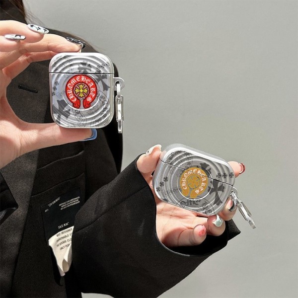 クロムハーツ Chrome Hearts 第3世代 airpods Pro3/4/pro2 ケース ハイブランド 落下防止ブランド Airpods Pro3/Pro2/3 4カバーメンズ レディースairpods Pro3 4 pro2ケース シリコンairpods Pro3/pro2/4 3ケース ストラップ付き
