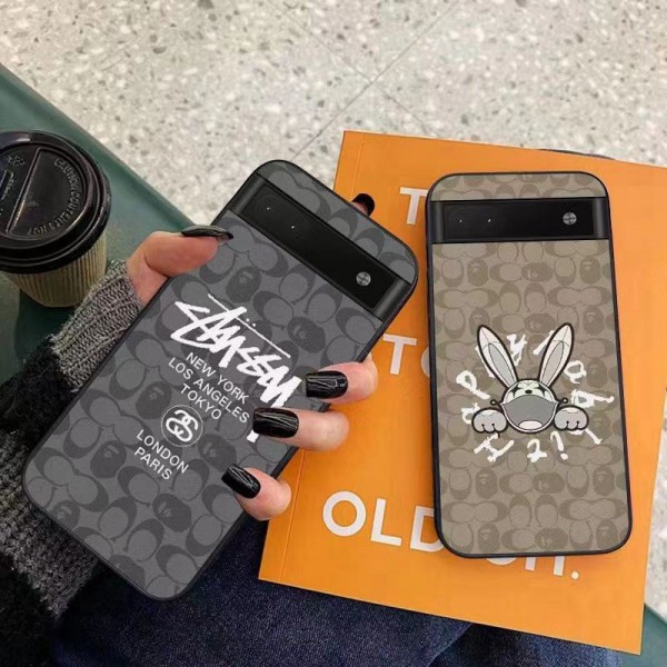Coach コーチ Stussy ステューシー  Google Pixel 8/7/6 proケースブランドBAPE エイプ グーグル ピクセル7a 6a 5/4aカバー Google Pixel 8/8 proカバー耐衝撃ブランド Google Pixel 8 pro 7 6aカバー
