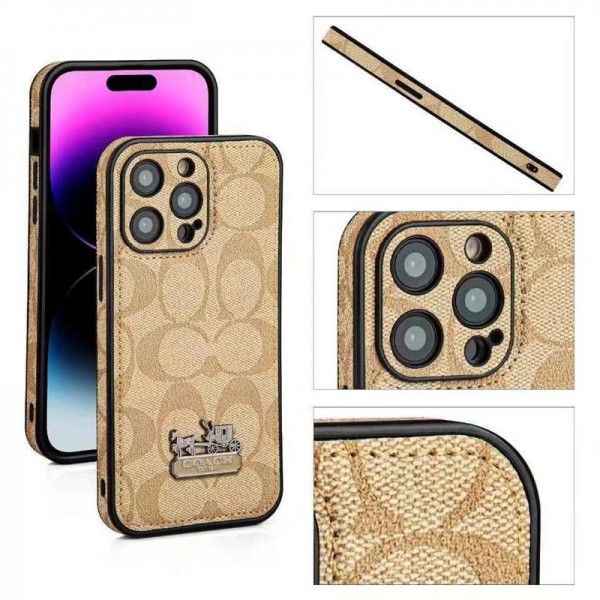 Coach コーチアイフォン15 plus 14pro 16 pro maxブランドケースブランドiPhone 15 14 16プロマックススマホカバー激安男女兼用iPhone 15 14 16 pro maxケースカバーアップル 15+ 14pro 16ブランドスマホカバー薄型オシャレ