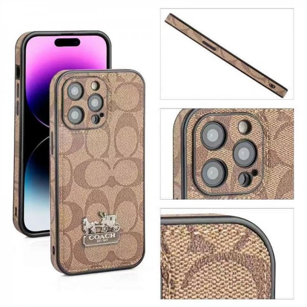 Coach コーチアイフォン15 plus 14pro 16 pro maxブランドケースブランドiPhone 15 14 16プロマックススマホカバー激安男女兼用iPhone 15 14 16 pro maxケースカバーアップル 15+ 14pro 16ブランドスマホカバー薄型オシャレ