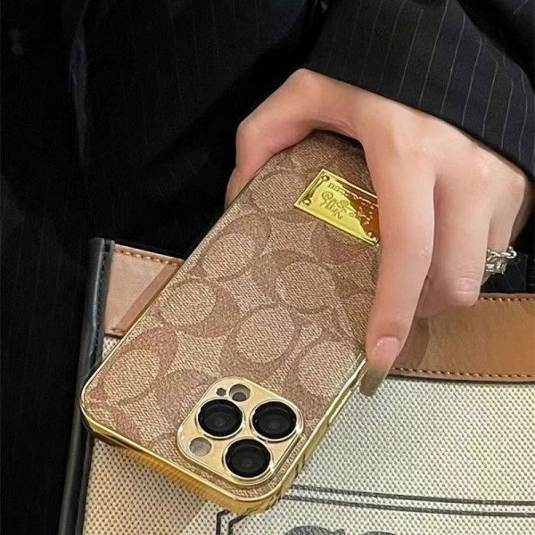 Coach コーチアイフォン16 pro max 15 plus 14pro 16e ブランドケースハイブランドiphone16e 14 Pro Max 15 Plusケースカバー耐衝撃のiPhone  16e 15 pro max 14  13 12 plusスマホケースブランドiPhone  16プロマックス15 14スマホカバー激安