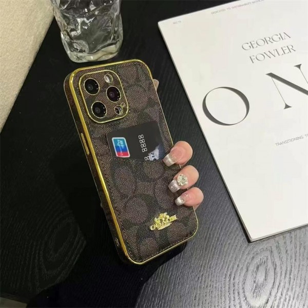 Coach コーチアイフォン 16プロ マックス/15プロ/16カバー 落下防止ブランドiPhone  16プロマックス15 14スマホカバー激安男女兼用iPhone 15 14 16 pro maxケースカバーアップル 15+ 14pro 16eブランドスマホカバー薄型オシャレ