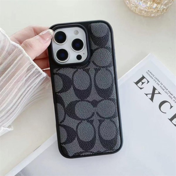 Coach コーチハイブランドiphone16e 14 17 Pro Max 15 Plusケースカバーアイフォン 16プロ マックス/15 17 プロ/16カバー 落下防止耐衝撃のiPhone  17pro 16e 15 pro max 14  13 12 plusスマホケースアップル 15+ 14pro 16e 17ブランドスマホカバー薄型オシャレ