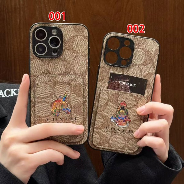 Coach コーチアイフォンAir /16プロ マックス/15 17 プロ/16カバー 落下防止耐衝撃のiPhone Air 17pro 16e 15 pro max 14  13 12 plusスマホケースブランドiPhone  16プロマックス15 14 17 Air スマホカバー激安アップル 15+ 14pro 16e 17ブランドスマホカバー薄型オシャレ