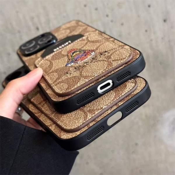 Coach コーチアイフォンAir /16プロ マックス/15 17 プロ/16カバー 落下防止耐衝撃のiPhone Air 17pro 16e 15 pro max 14  13 12 plusスマホケースブランドiPhone  16プロマックス15 14 17 Air スマホカバー激安アップル 15+ 14pro 16e 17ブランドスマホカバー薄型オシャレ