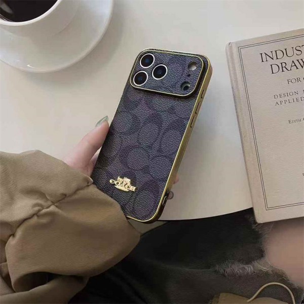 Coach コーチアイフォン17 air 16 pro max 15 plus 14pro 16e ブランドケースハイブランドiphone Air 16e 14 17 Pro Max 15 Plusケースカバー耐衝撃のiPhone Air 17pro 16e 15 pro max 14  13 12 plusスマホケースブランドiPhone  16プロマックス15 14 17 Air スマホカバー激安