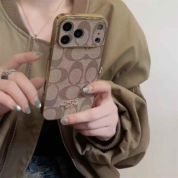Coach コーチアイフォン17 air 16 pro max 15 plus 14pro 16e ブランドケースハイブランドiphone Air 16e 14 17 Pro Max 15 Plusケースカバー耐衝撃のiPhone Air 17pro 16e 15 pro max 14  13 12 plusスマホケースブランドiPhone  16プロマックス15 14 17 Air スマホカバー激安
