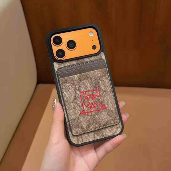 Coach コーチ耐衝撃のiPhone Air 17pro 16e 15 pro max 14  13 12 plusスマホケースブランドiPhone  16プロマックス15 14 17 Air スマホカバー激安アイフォン17/air/15/14 13pro 12 16+ケースブランド 手触り良い アップル 15+ 14pro 16e 17ブランドスマホカバー薄型オシャレ