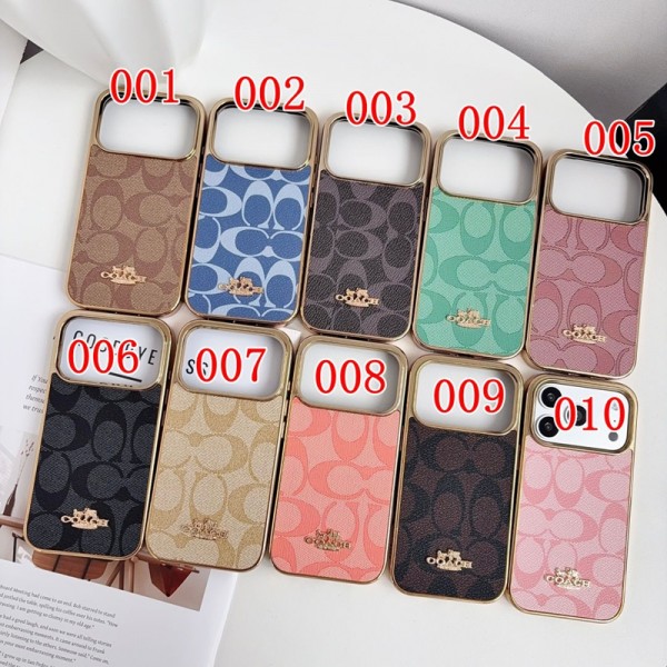Coach コーチアイフォン17 air 16 pro max 15 plus 14pro 16e ブランドケースハイブランドiphone 17e 16e 14 17 Pro Max 15 PlusケースカバーアイフォンAir /16プロ マックス/15 17 プロ/16カバー 落下防止ブランドiPhone  16プロマックス15 14 17 Air スマホカバー激安
