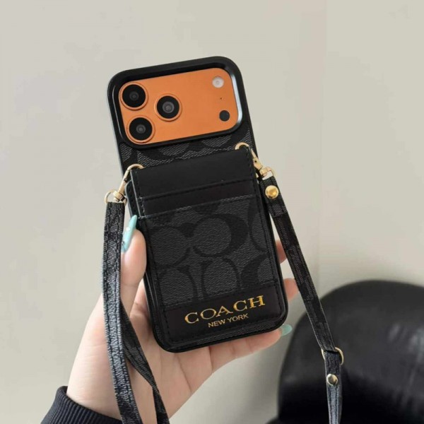 Coach コーチハイブランドiphone 17e 16e 14 17 Pro Max 15 PlusケースカバーアイフォンAir /16プロ マックス/15 17 プロ/16カバー 落下防止ブランドiPhone  16プロマックス15 14 17 Air スマホカバー激安アイフォン17/17e/15/14 13pro 12 16+ケースブランド 手触り良い 