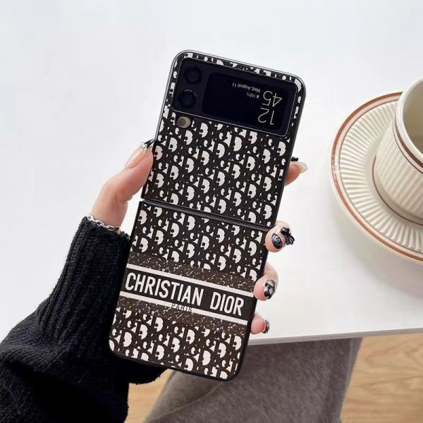 Dior ディオールかわいいGalaxy Z flip 6 5 4ケース 耐衝撃レザーギャラクシー Z Fold5/Fold4ケース ビジネス 高品質 メンズSamsung Z Fold5 4スマホケース気質オシャレ Galaxy z fold5 4ブランドスマホケース 