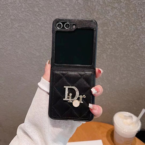 Dior ディオールかわいいGalaxy Z flip Fold 5 4ケース 耐衝撃レザーSamsung Z Fold5 4スマホケース気質オシャレブランドギャラクシー Z Flip5 4カバー 落下保護Galaxy Z Flip5/4ケース 高級感 シンプル 逸品