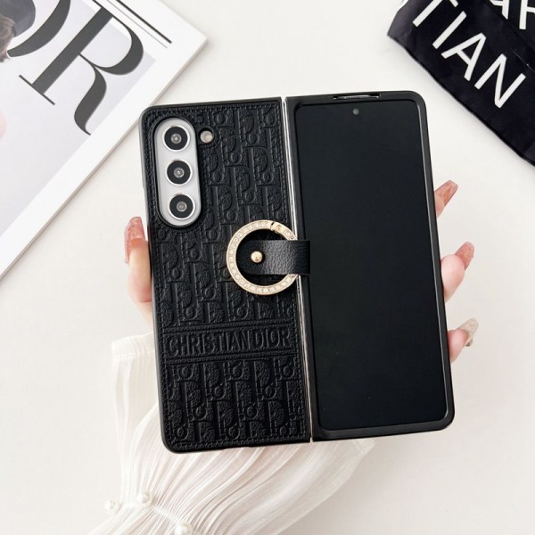 ディオールブランド Samsung Z Fold 6 5 4スマホカバー 流行り かわいい Dior Galaxy Z Fold 5 4ケース 耐衝撃レザー ブランド ギャラクシー Z Fold5 4 6カバー 落下保護Galaxy Z Fold5/4ケース 高級感 シンプル 逸品