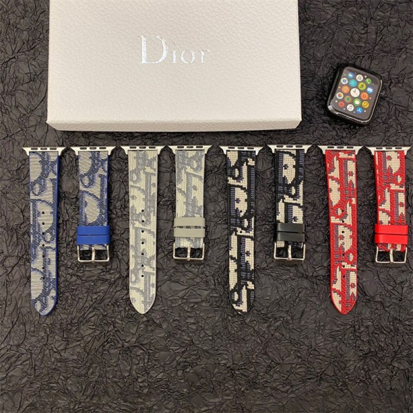 Dior ディオールモノグラム アップルウォッチSE2バンド レザー製apple watch se2ストラップ ファッションapple watch ultra/8/7/6/5/4/3/2/1バンド メンズ レディースApple Watch 38¬49mmベルト シリコン