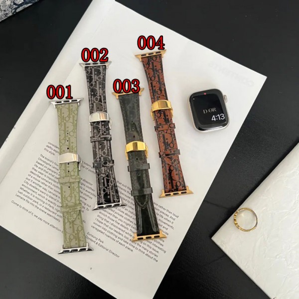 Dior ディオールモノグラム アップルウォッチse3 SE2バンド レザー製芸能人愛用 アップルウォッチ Ultra3 Ultra2，Apple Watch 11 9 10ベルト 腕時計 ストラップapple watch ultra/8/7/6/5/4/3/2/1バンド メンズ レディースApple Watch 38¬49mmベルト シリコン