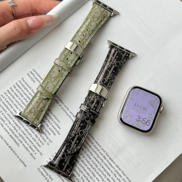 Dior ディオールモノグラム アップルウォッチse3 SE2バンド レザー製芸能人愛用 アップルウォッチ Ultra3 Ultra2，Apple Watch 11 9 10ベルト 腕時計 ストラップapple watch ultra/8/7/6/5/4/3/2/1バンド メンズ レディースApple Watch 38¬49mmベルト シリコン