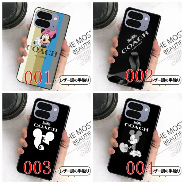 Coach コーチSamsung Z Fold5 4 6 7 8スマホケース気質オシャレ Google Pixel Pro 11 10 9 foldブランドスマホケース ブランドギャラクシー Z Flip8 7 5 4 6カバー 落下保護Galaxy Z Flip8/7/6/5/4ケース 高級感 シンプル 逸品