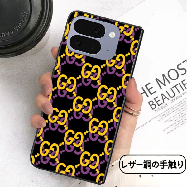 Gucci グッチかわいいGalaxy Z flip Fold 5 4 6 7 8ケース 耐衝撃レザーアイフォン ultra fold 折り畳みスマホケース 携帯カバー グーグル ピクセルPro 11 10 9 foldケース ビジネス 高品質 メンズ Samsung Z Fold5 4 6 7 8スマホケース気質オシャレ