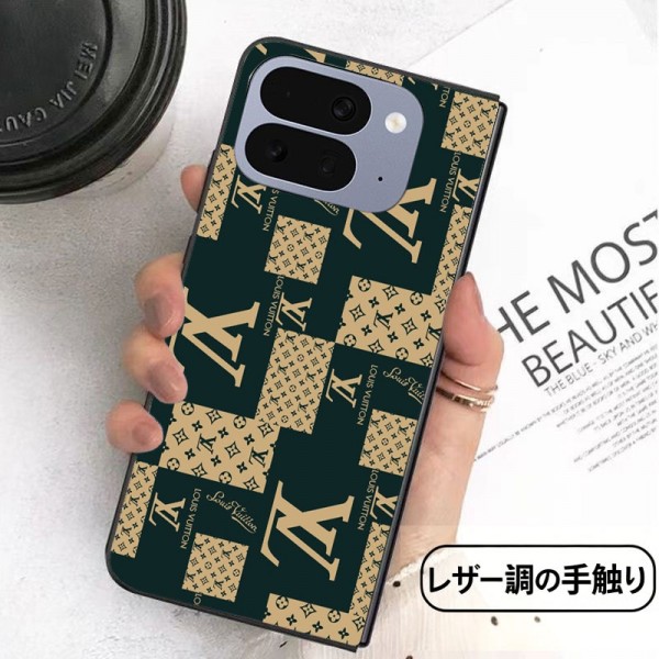Lv ルイヴィトンかわいいiPhone ultra 折り畳みケース 耐衝撃レザーSamsung Z Fold5 4 6 7 8スマホケース気質オシャレブランドギャラクシー Z Flip8 7 5 4 6カバー 落下保護 グーグル ピクセルPro 11 10 9 foldケース 高級感 シンプル 逸品