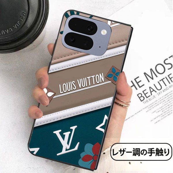 Lv ルイヴィトンかわいいiPhone ultra 折り畳みケース 耐衝撃レザーSamsung Z Fold5 4 6 7 8スマホケース気質オシャレブランドギャラクシー Z Flip8 7 5 4 6カバー 落下保護 グーグル ピクセルPro 11 10 9 foldケース 高級感 シンプル 逸品