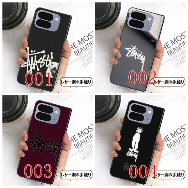 Stussy ステューシーブランド Samsung Z Fold 8 7 6 5 4 flip 8 7 6 5 4スマホカバー 流行り アイフォン ultra 折りたたみスマホケース iPhone ultra 折りたたみ携帯カバーSamsung Z Fold5 4 6 7 8スマホケース 気質 オシャレ ブランドグーグル ピクセルPro 11 10 9 foldカバー 落下保護