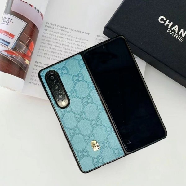 Gucci グッチブランド Samsung Z Fold 5 4 flip 3 4スマホカバー 流行りかわいいGalaxy Z flip Fold 5 4ケース 耐衝撃レザーSamsung Z Fold5 4スマホケース気質オシャレ Galaxy z fold5 4ブランドスマホケース 