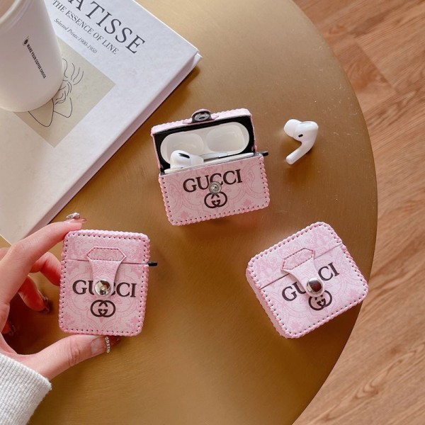 Gucci グッチブランド Airpods Pro2/3ケース 保護ブランド Airpods Pro2/3 メンズ レディースairpods pro2 ケース シリコンairpods pro2/3 3ケース ストラップ付き