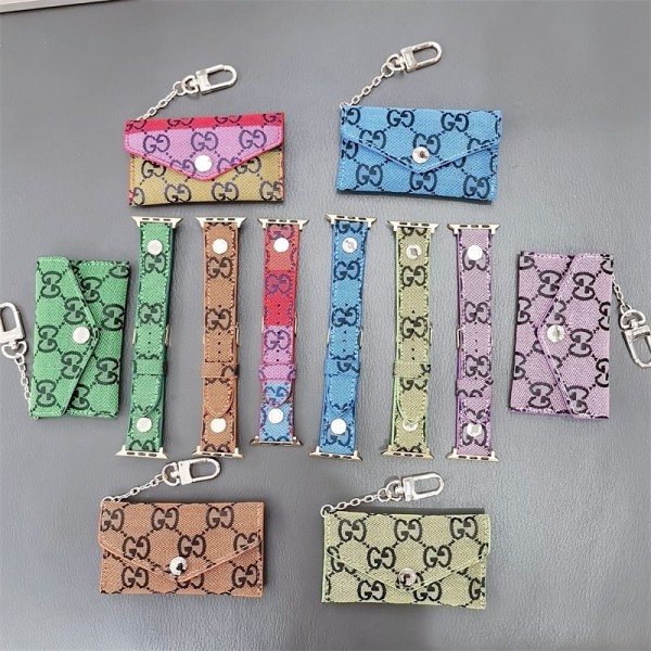 Gucci グッチブランド アップルウォッチ9 10ハンド かわいいモノグラム アップルウォッチSE2バンド レザー製apple watch ultraバンド メンズ レディースアップルウォッチ7バンド 調節可能