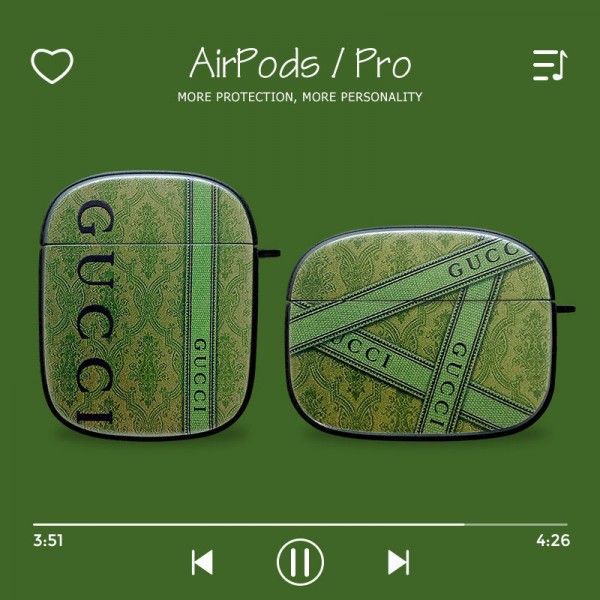 Gucci グッチ 第3世代 airpods 4/pro2 ケース ハイブランド 落下防止ブランド Airpods Pro2/3 4メンズ レディースairpods 4 pro2ケース シリコンairpods pro2/4 3ケース ストラップ付き