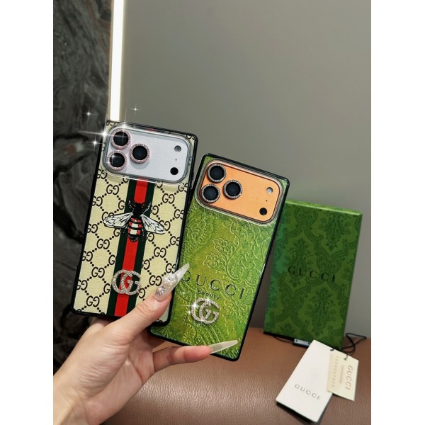 Gucci グッチハイブランドiphone 17e 16e 18 17 Pro Max 15 Plusケースカバーアイフォン18/Air/16プロ マックス/15 17 プロ/16カバー 落下防止耐衝撃のiPhone 18pro max Air 17pro 16e 15 pro max 17eスマホケース男女兼用iPhone  18 Air 15 14 16 17pro maxケースカバー